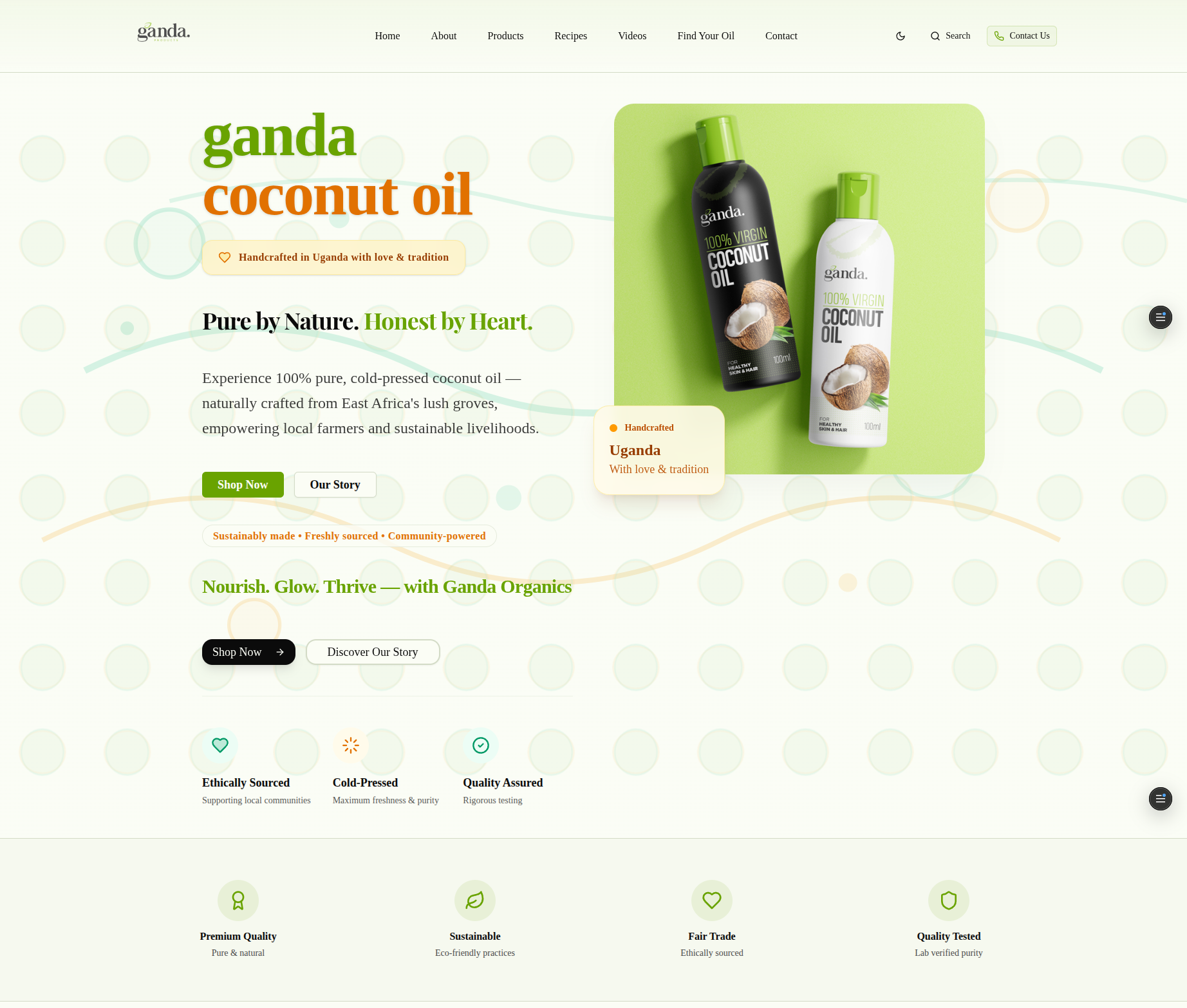 Ganda Organics screenshot